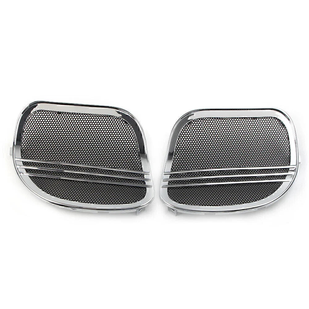 Chrome Tri-Line Speaker Grills Cover Trim for Harley Road Glide (2015-2021)