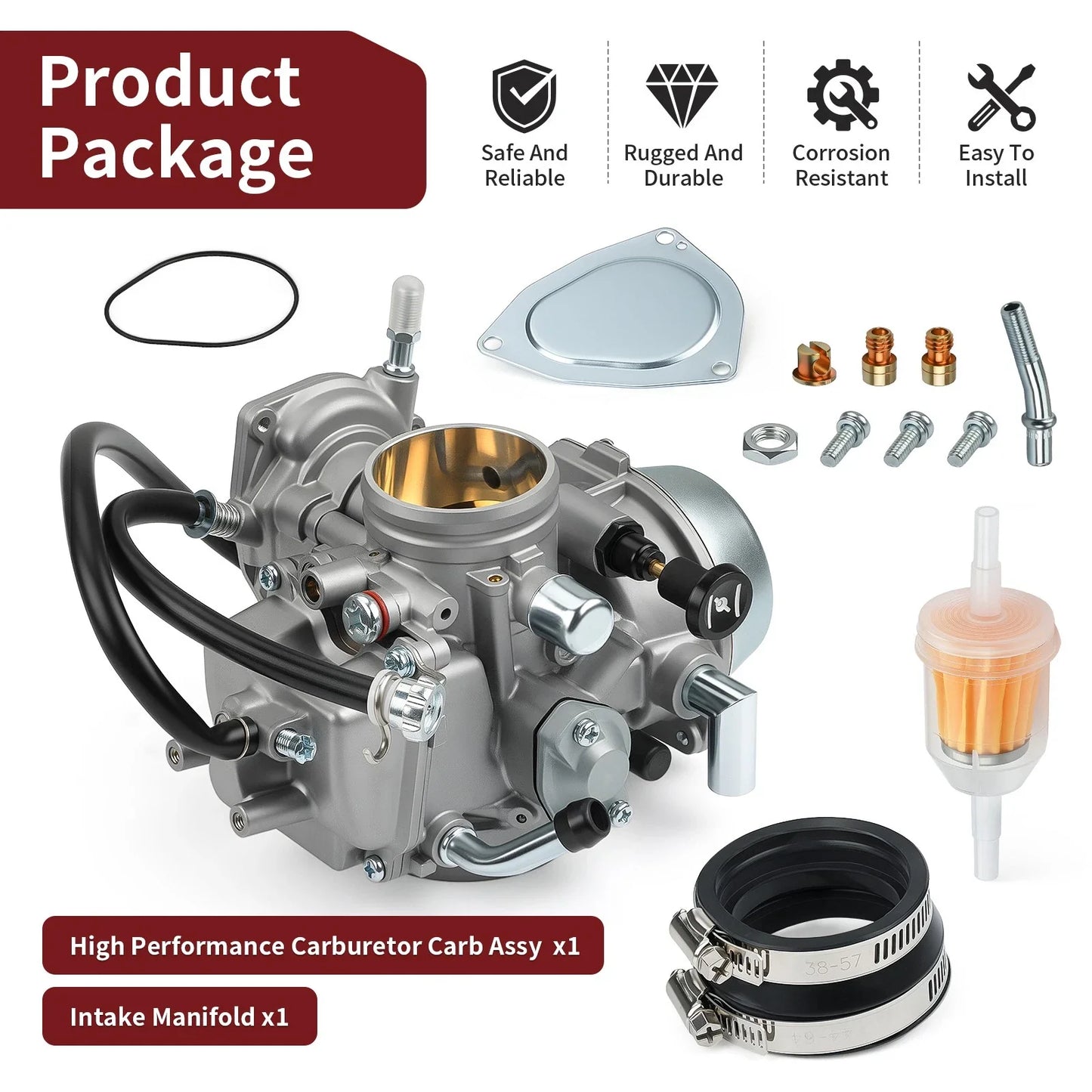 Carburetor W/ Intake Manifold for Can-Am DS650 DS (2000–2007)