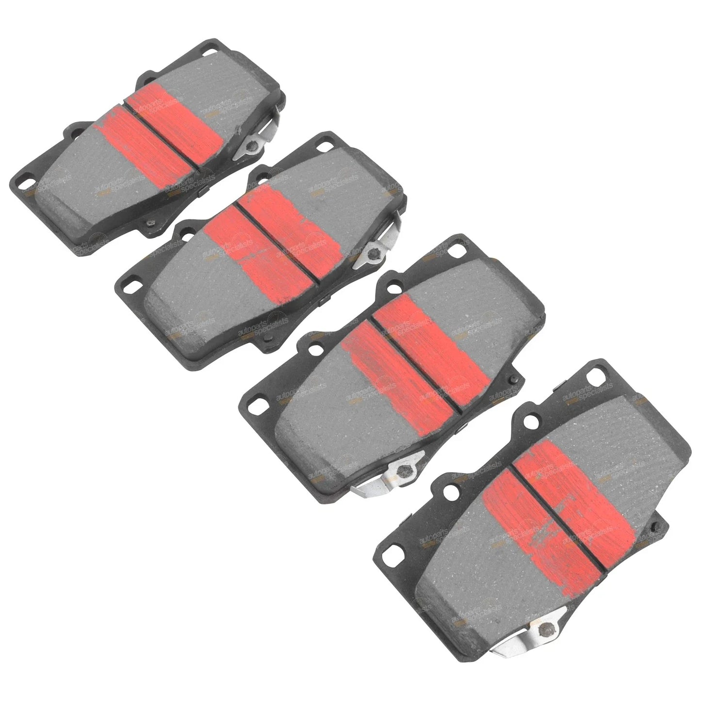 2 x Front Drilled + Slotted Disc Rotors + Brake Pads for Toyota 80 Series