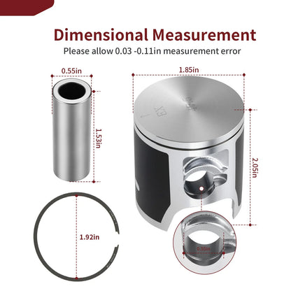 Top End Gasket Piston Kit 47.5mm for Honda CR85R CR85RB (2003–2007)