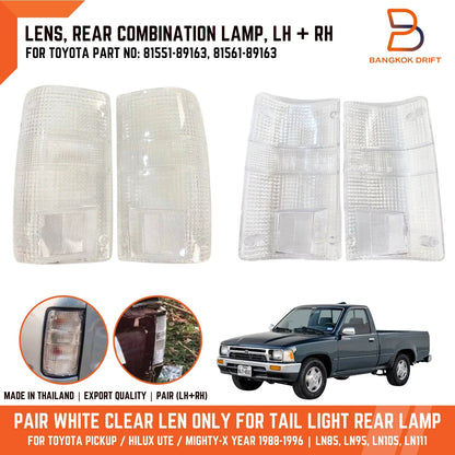 Clear Lens Tail Lamp Rear Light for Toyota Hilux Ute (1988-1996)