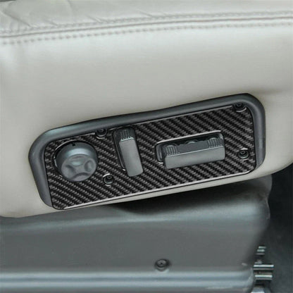 Carbon Fiber Seat Control Adjustment Button Covers for Hummer H2 (2003-2007)