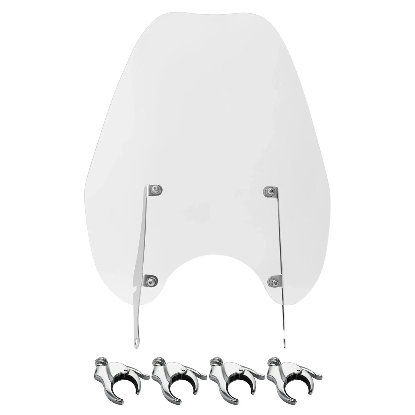 49mm Windshield Bracket Clamps for Harley Street Bob, Low Rider (2014-2025)