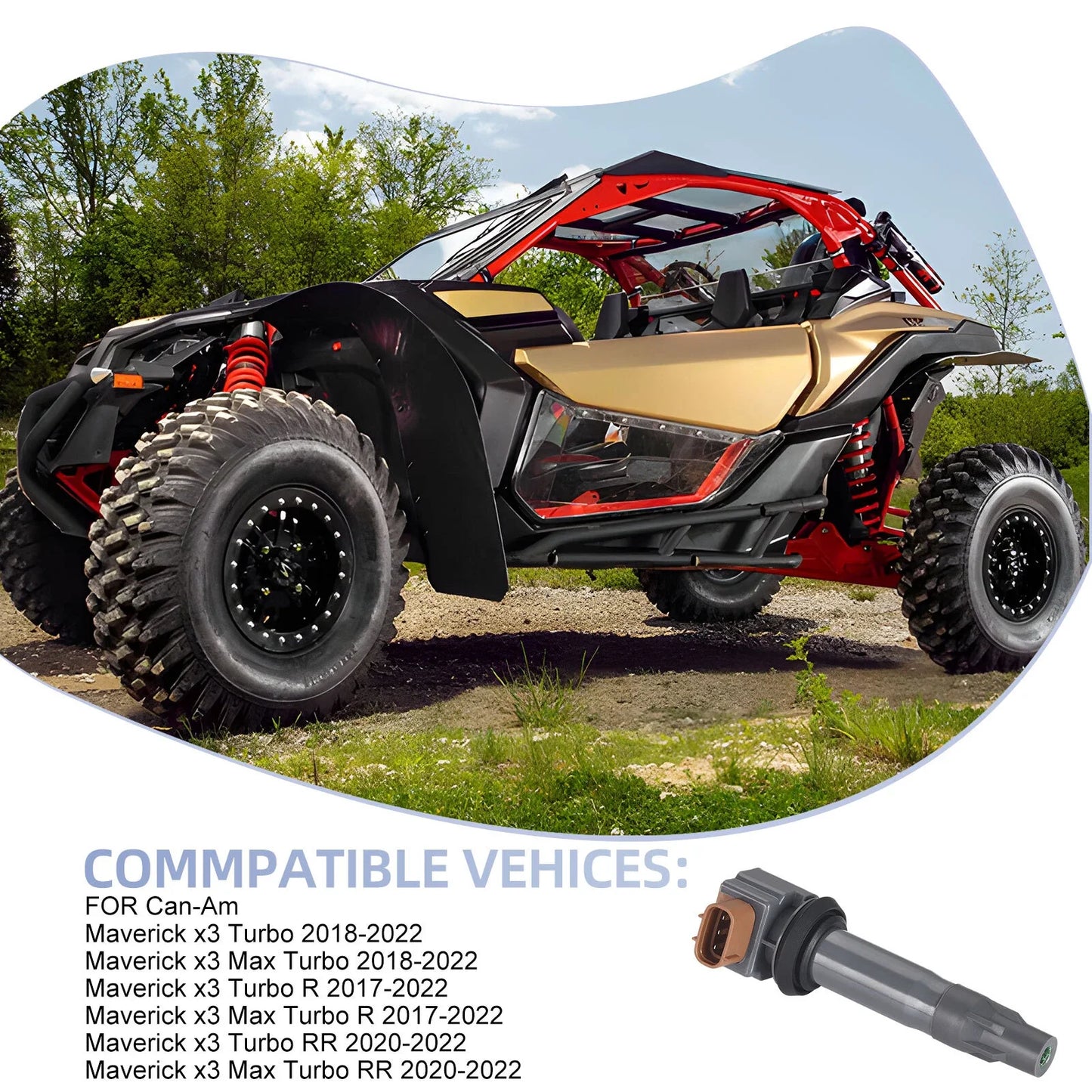 Ignition Coil Stick for Can-Am Maverick X3 Max R RR Turbo (2017–2022)