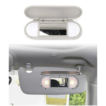Gray Sun Visor Vanity Mirror Cover for BMW Mini Cooper F55 F56 F60 (2015-2022)
