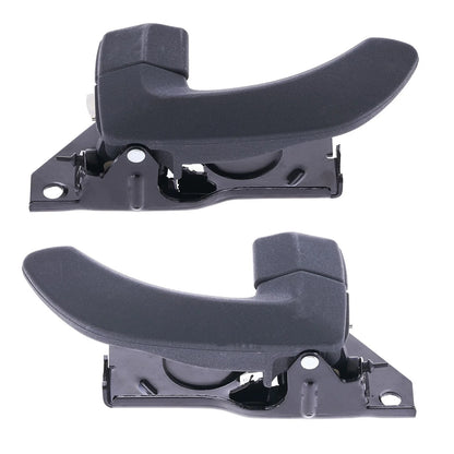 Door Handle Inner 2 x Grey REAR LEFT+RIGHT for Hyundai Santa Fe SM (2000–2005)