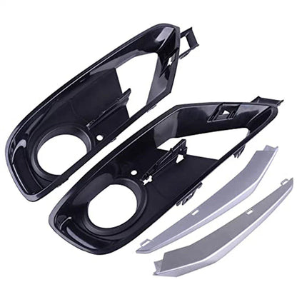 4Pcs ABS Front Bumper Fog Light Grille Cover Trim for BMW 3 Series (2012-2019)