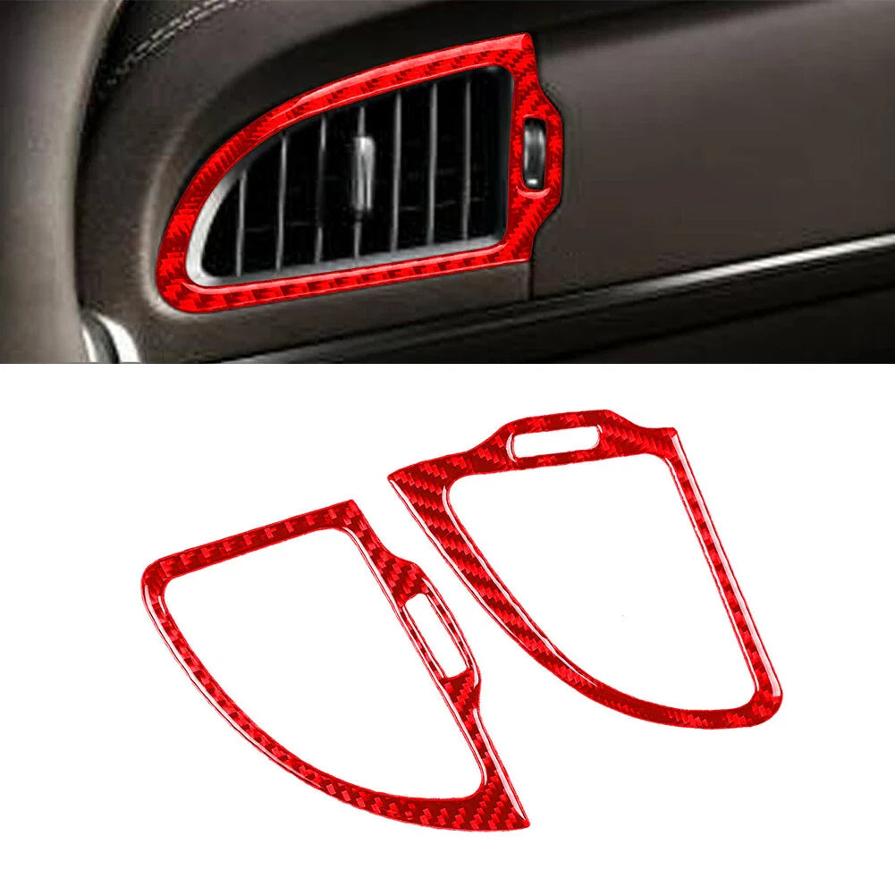 Dashboard Air Vent Outlet Cover Trim for Kia Stinger (2018-2023) Red