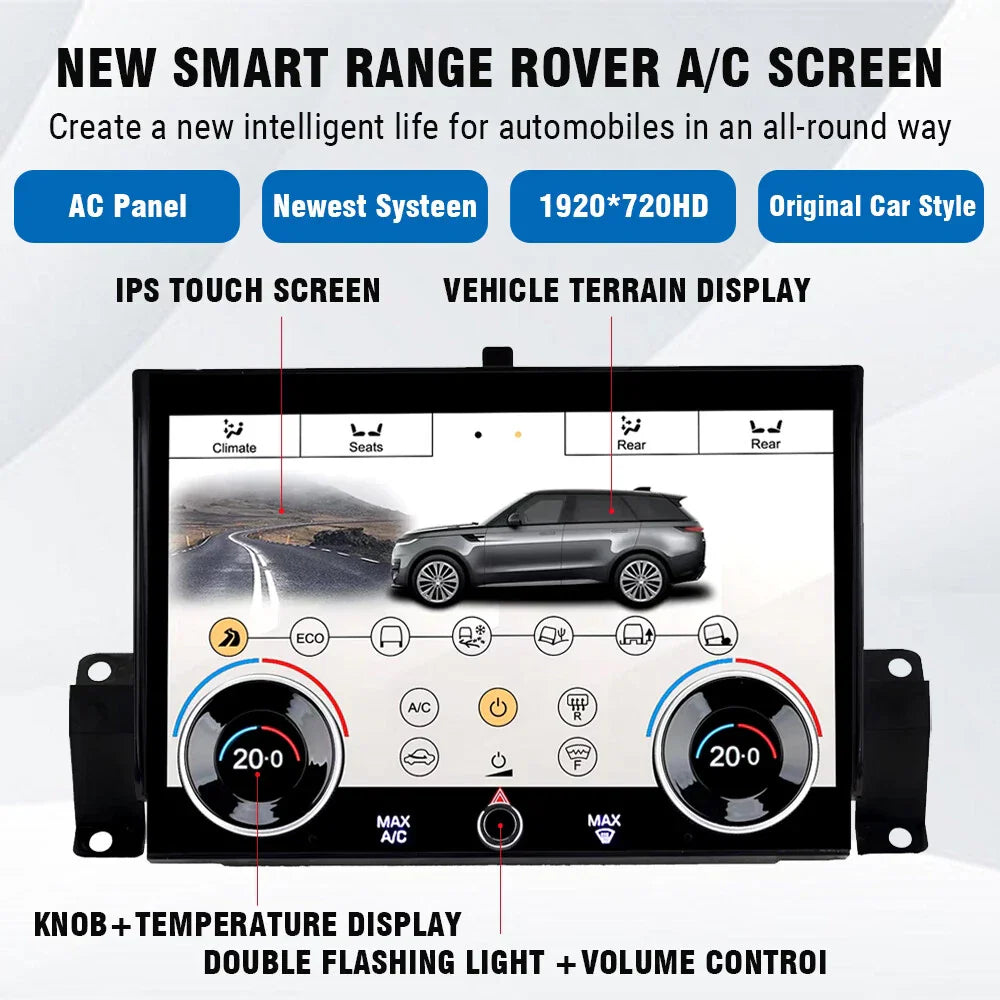 10" LCD Touch Screen AC Control Panel for Land Rover L494 (2013-2017)