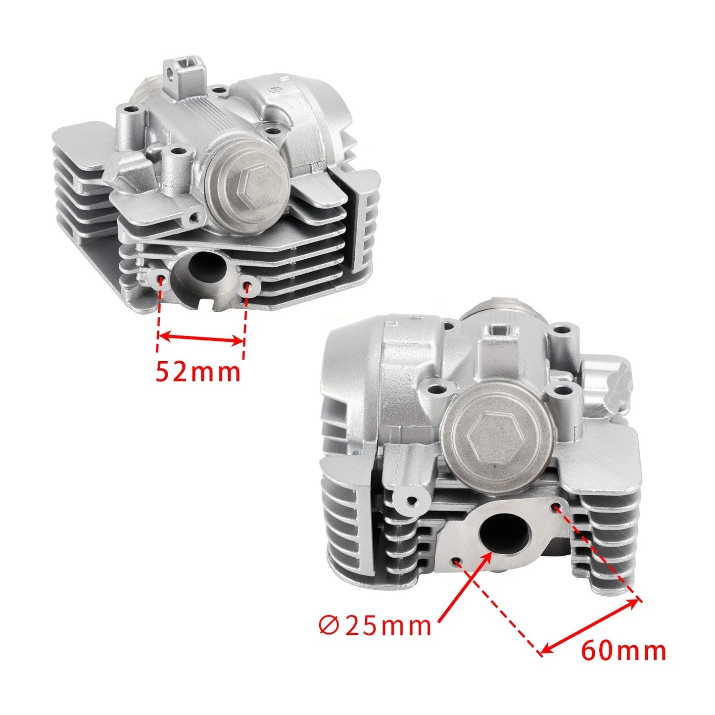 Engine Head Cylinder without EGR for Yamaha TT-R125 (2000–2022)
