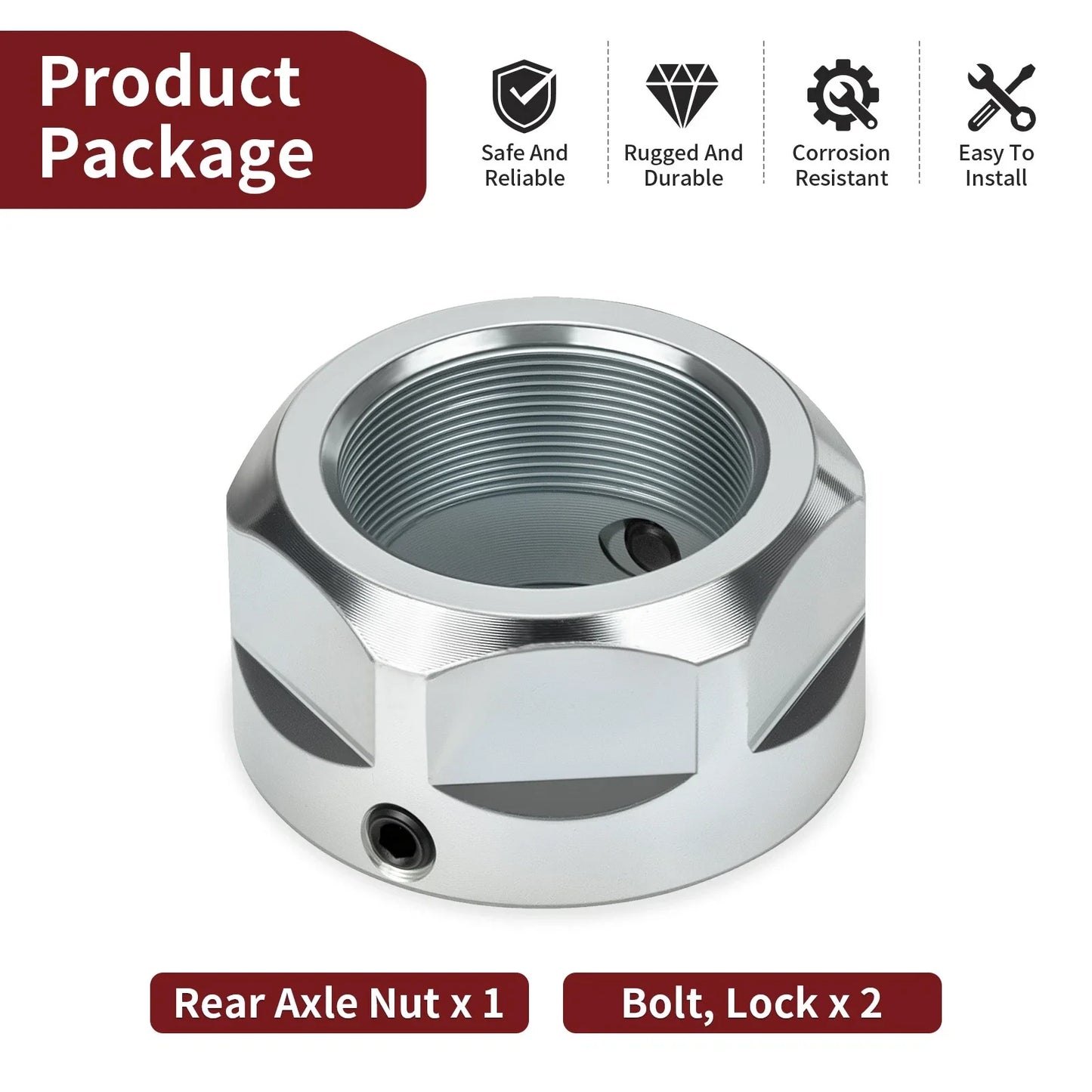 Rear Axle Lock Nut for Yamaha Raptor 250 YFM250R (2008–2013)