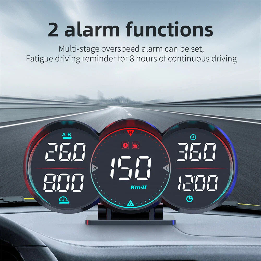 HUD GPS Heads Up Display Speedometer with Over-speed Alarm for Cars
