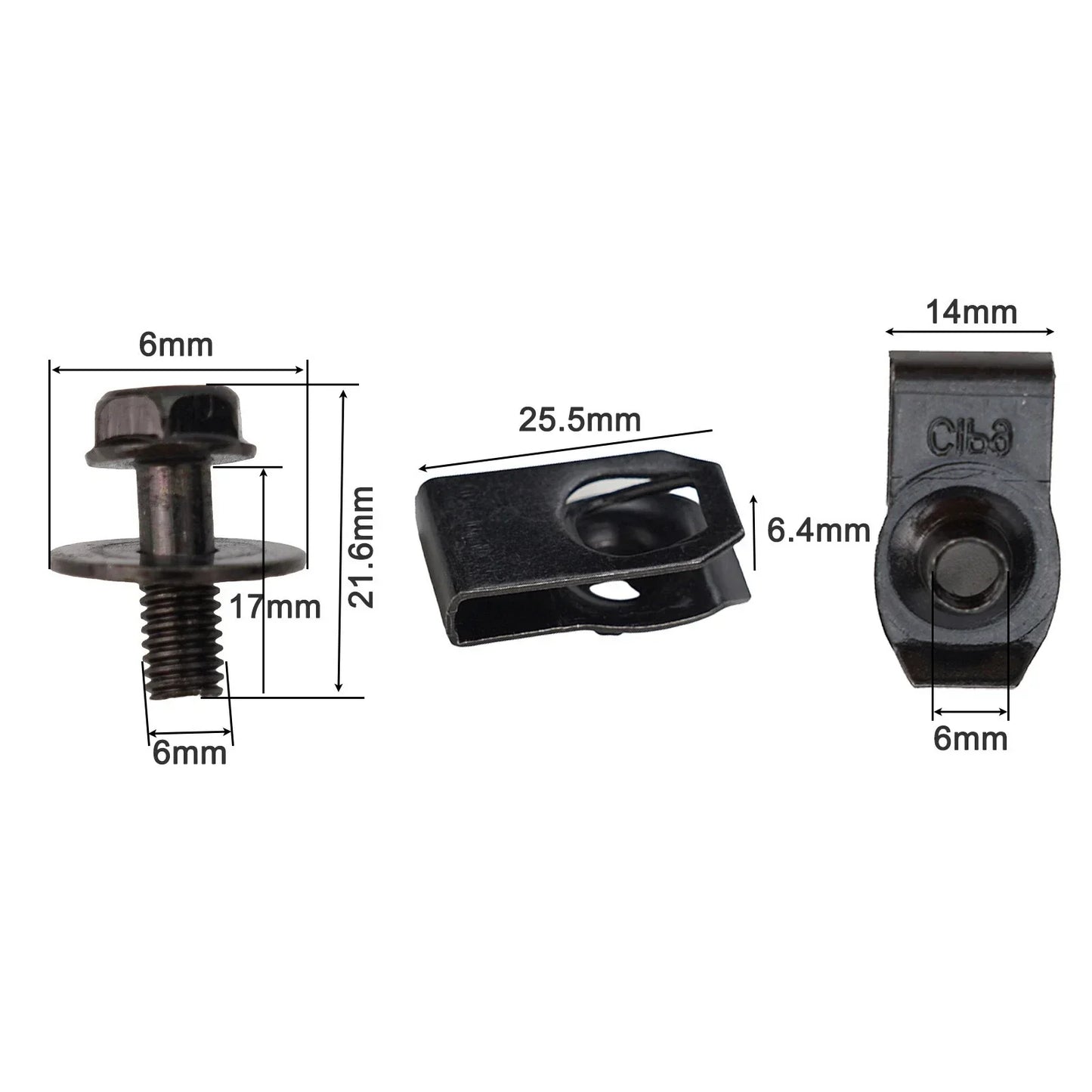 Clips and U Nut Kit for Car Engine