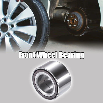 2 x Front Wheel Bearings for Honda Civic (2006-2011) Silver Tone