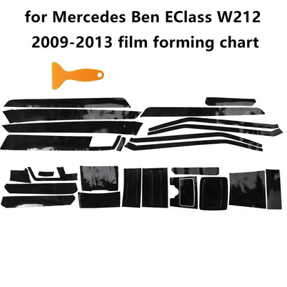 1 x Carbon Fiber Interior Trim Decals for Mercedes E-Class W212 (2009–2016)
