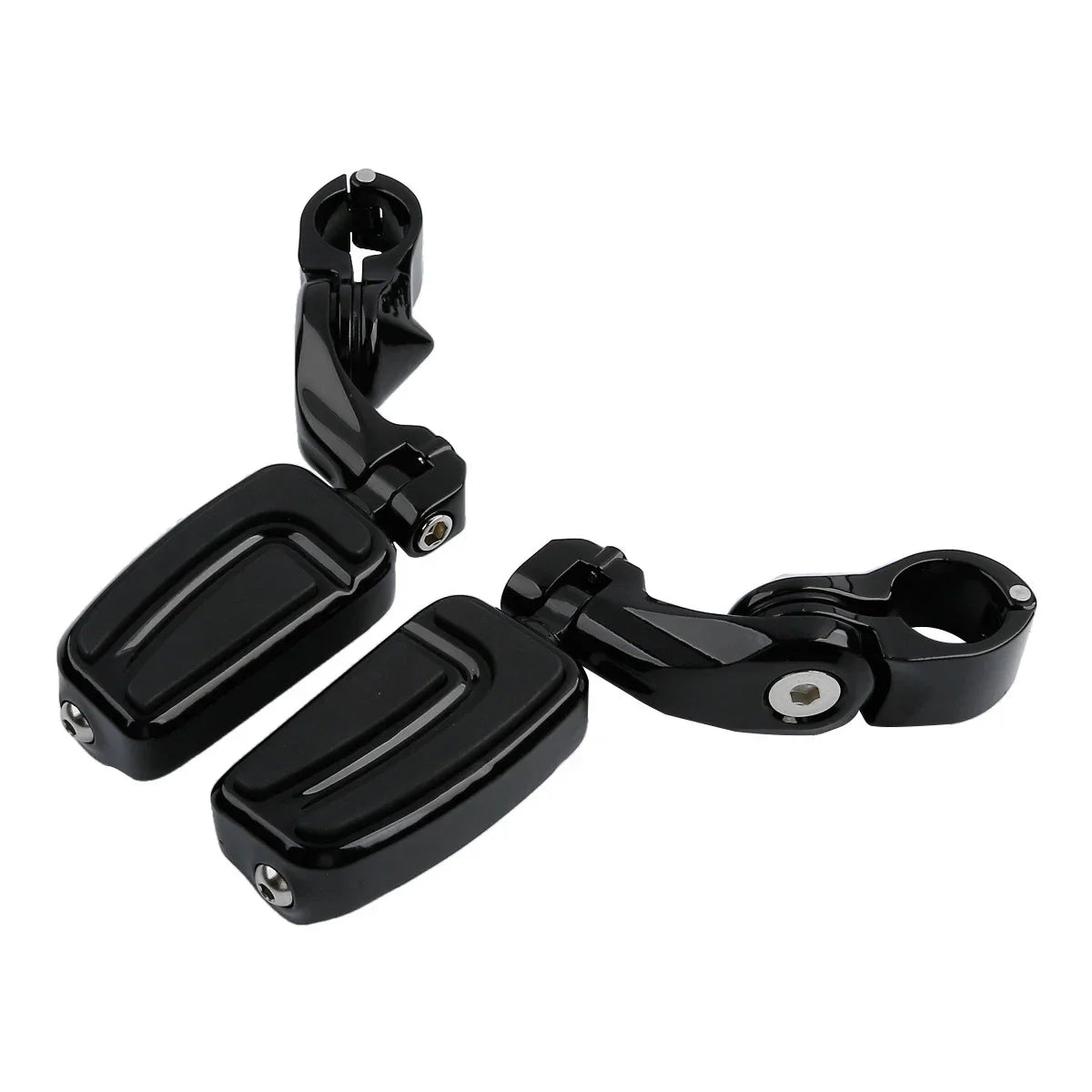 1.25" 32mm Highway Short Angled Mount Foot Pegs for Harley Softail Deluxe
