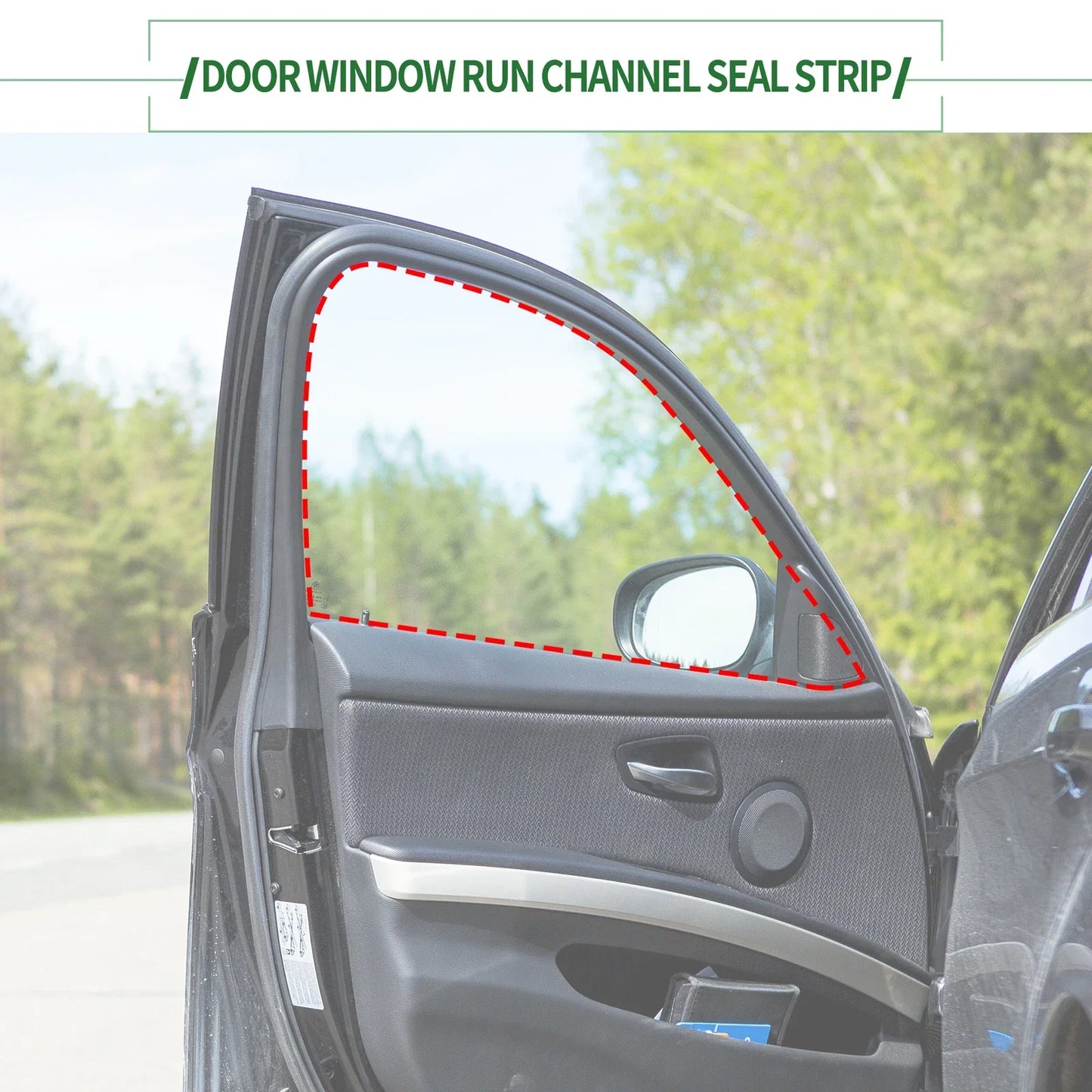 Rear Right Door Window Seal Strip for Honda Accord ( Specified)
