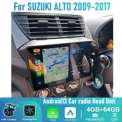Wireless Carplay Android Auto Head Unit Radio for Suzuki Alto (2009-2014)