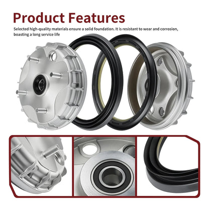 Front Brake Drum Hub & Seal 2 x for Honda Rancher 350 (2000–2006)