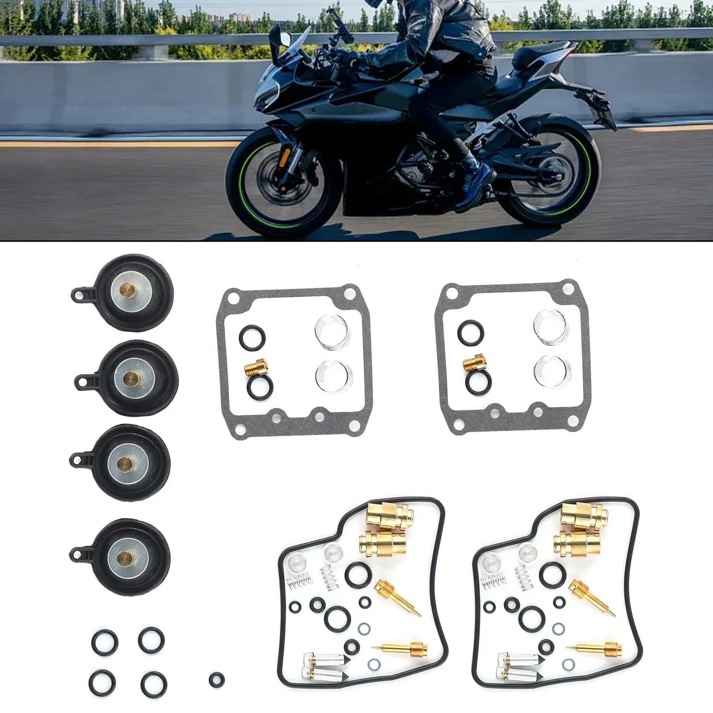 2x Carburetor Maintenance Jet Repair For Suzuki VS1400 VS800 VS800GL VZ800