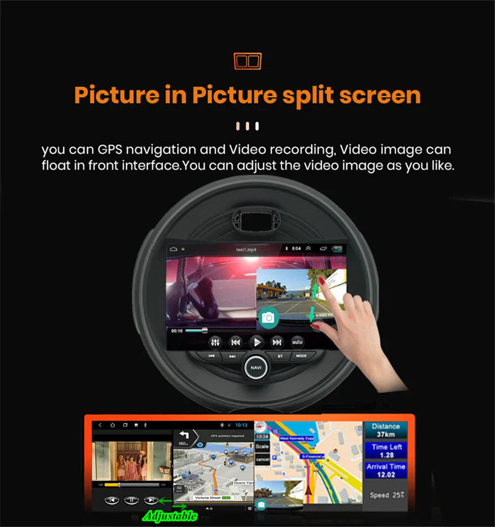 9" Head Unit Carplay 4GB + 32GB GPS for BMW Mini Cooper F55 F56 (2014-2021)