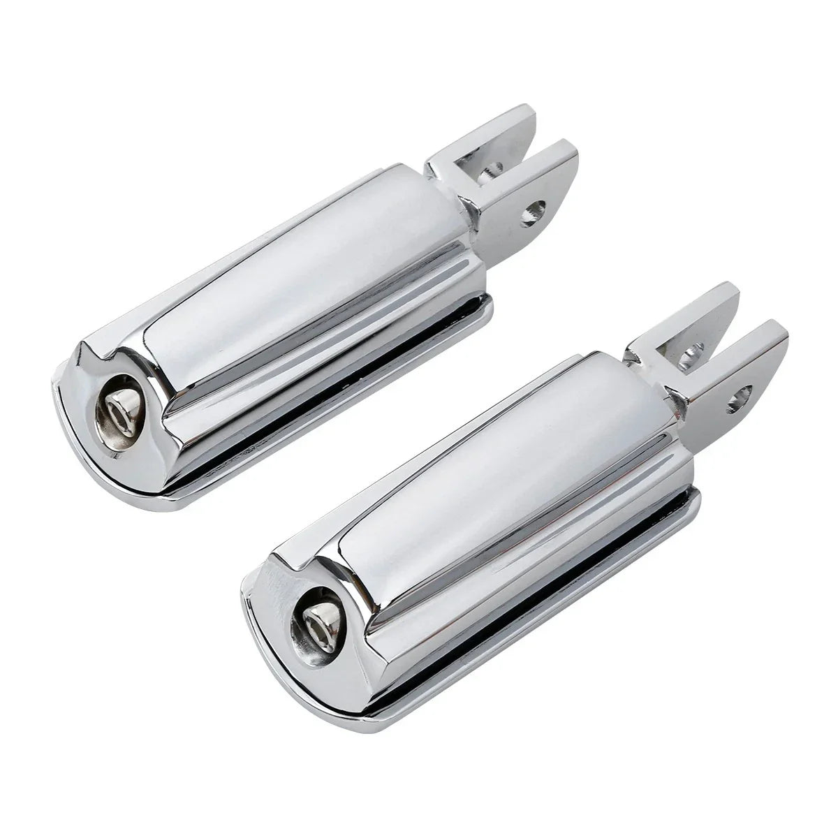 Chrome Driver & Passenger Footpegs Bracket for Harley Fat Boy (2018-2025)
