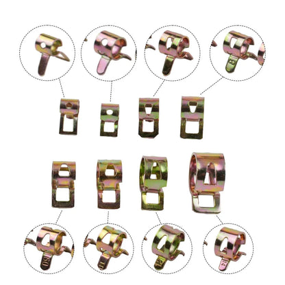 80pcs Automotive Vacuum Fuel Hose Pinch Spring Clip Clamp Fastener UK