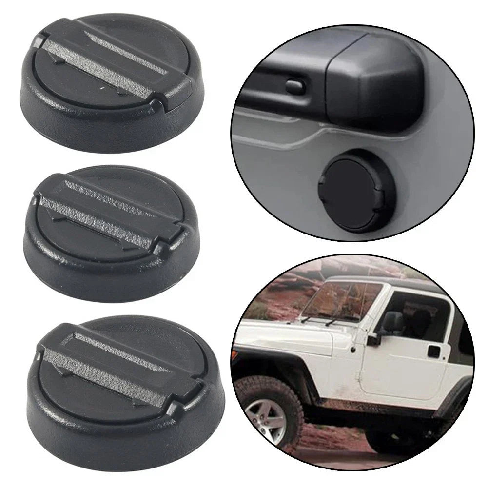 Abrasion Proof Silicone Backed Magnetic Keyhole Covers for Jeeps (2018–2024)