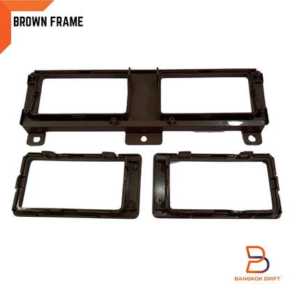 3 x Brown Air Heater Vent Frame Trim for Nissan Navara D21 (1986-1997)