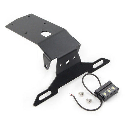 Black Steel License Plate Holder for KAWASAKI Ninja H2 SX (2019-2021)