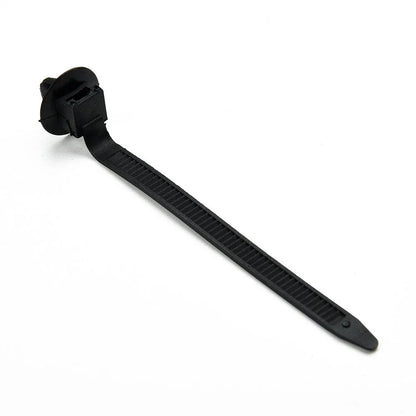 50x Nylon Push Mount Clip Wire Tie Zip Straps Pipe Cable Fastener Black