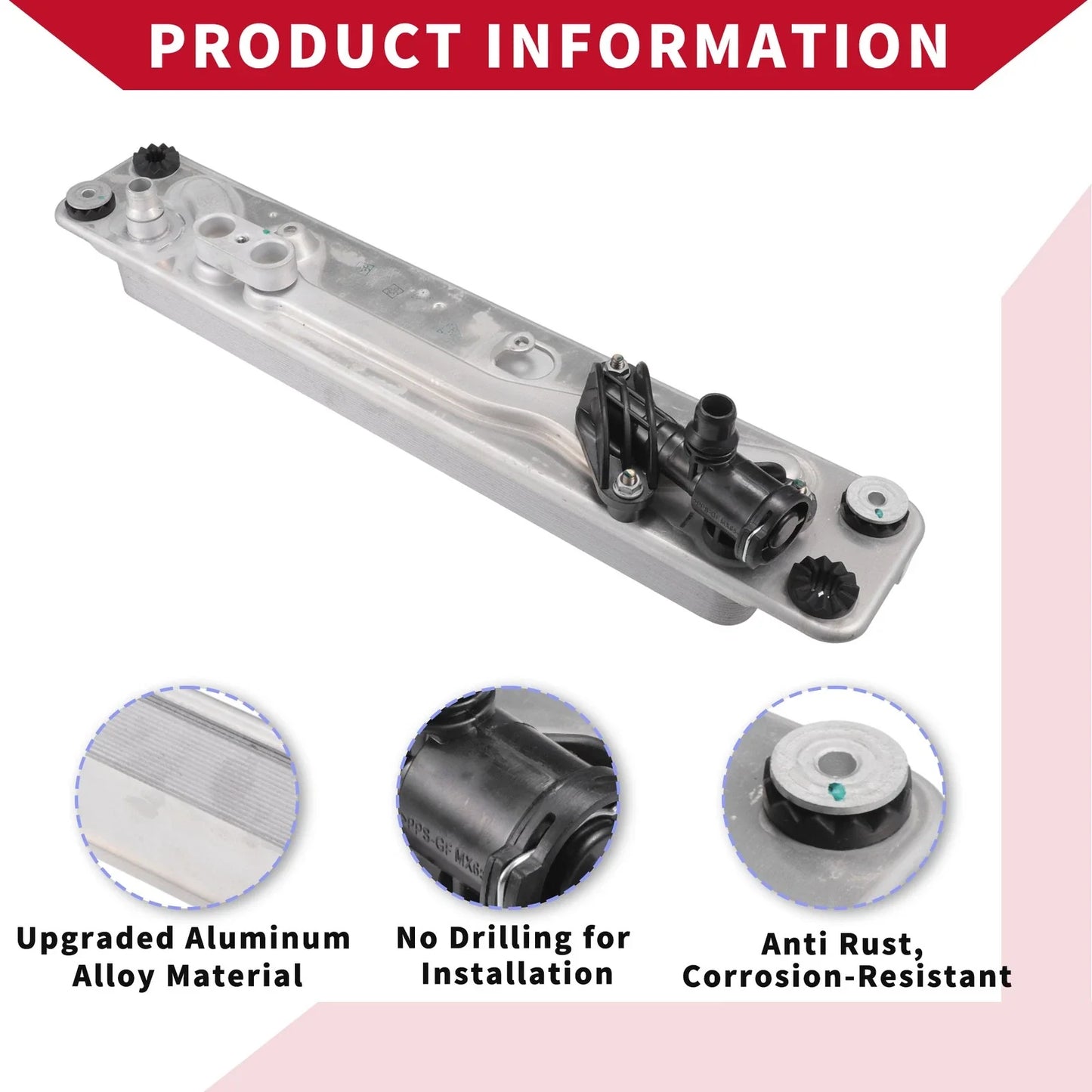 Engine Oil Cooler Oil Filter Housing with Bolt for BMW X5 X6