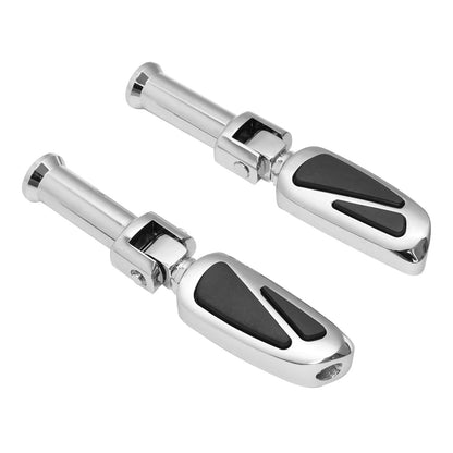 Chrome Passenger Footpegs Bracket for Harley Heritage Classic, Fat Bob (18-25)