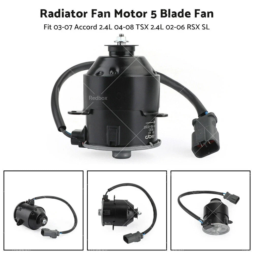 5 Blade Radiator Fan Motor for Honda Accord, RSX (2002-2008)