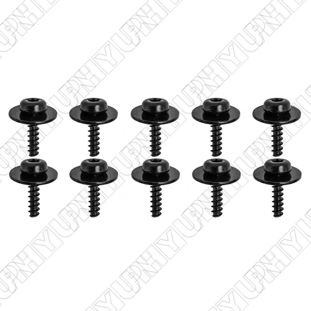 10 Pcs Under Tray Splash Guard Torx Screws with Washers for Ford