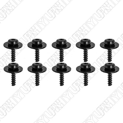 10 Pcs Under Tray Splash Guard Torx Screws with Washers for Ford