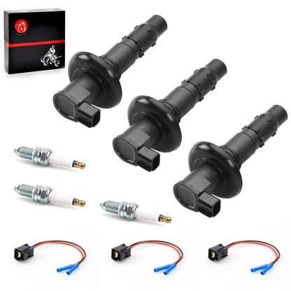 Ignition Coil & Spark Plug for SeaDoo RXT RXP GTX GTR GTI WAKE GTS (2000–2015)