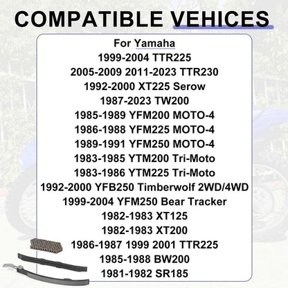 Cam Timing Chain and Guides kit for Yamaha SR185/BW200 (1981-1988)