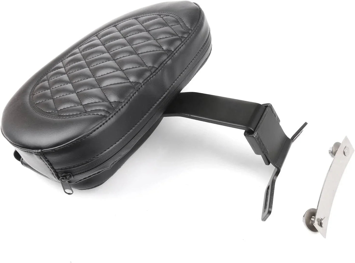 Driver Backrest Pad for 2007-2017 Harley FLSTF Heritage Softail, Black