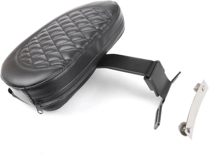 Driver Backrest Pad for 2007-2017 Harley FLSTF Heritage Softail, Black