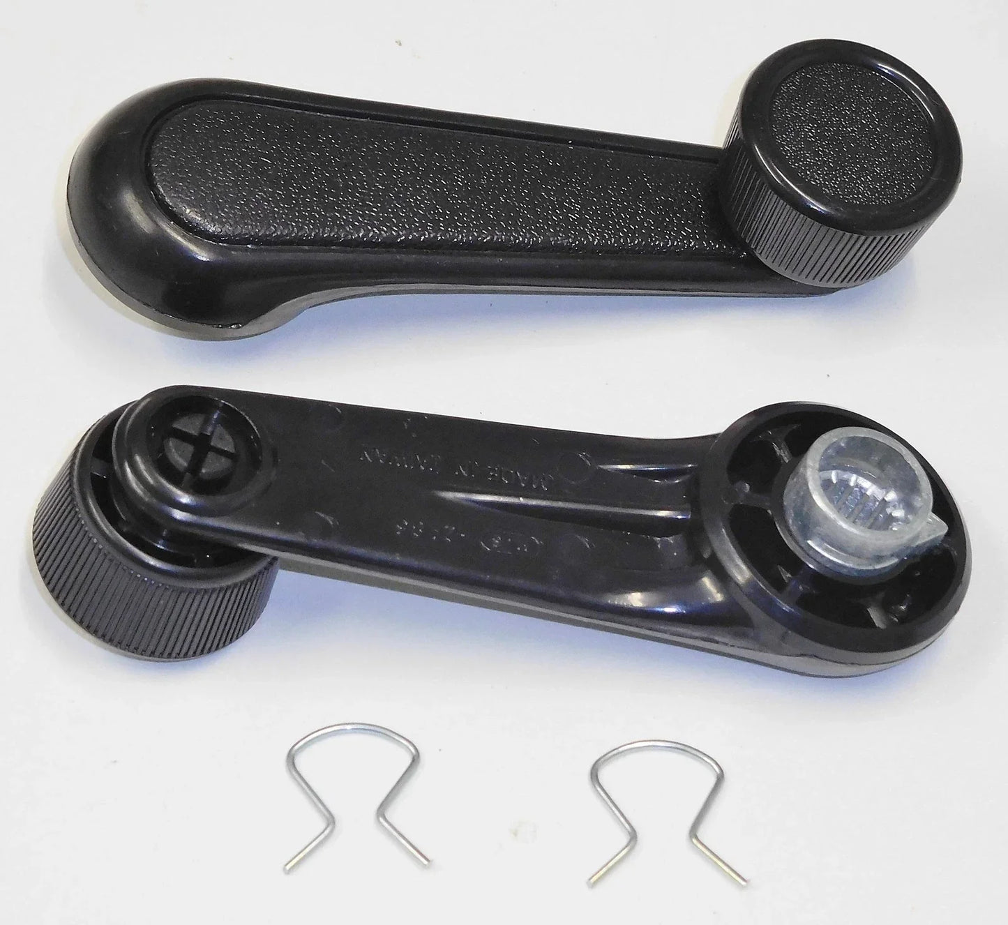 2 x Black Window Winder Handles for Toyota Hilux LN107 (1991-1997)