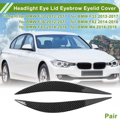 Carbon Fiber Headlight Eyebrow Cover for BMW F32 (2012 - 2017)