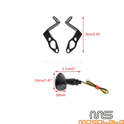 12V LED Turn Signal Lights w/Bracket for Harley Sportster S (2021-2024)