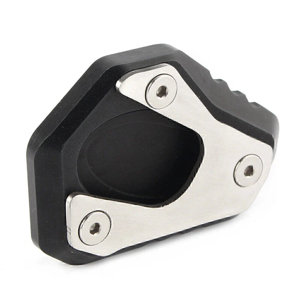 Black Side Stand Kickstand Foot Plate Pad for Kawasaki ER-6F/ER-6N (2013-2017)
