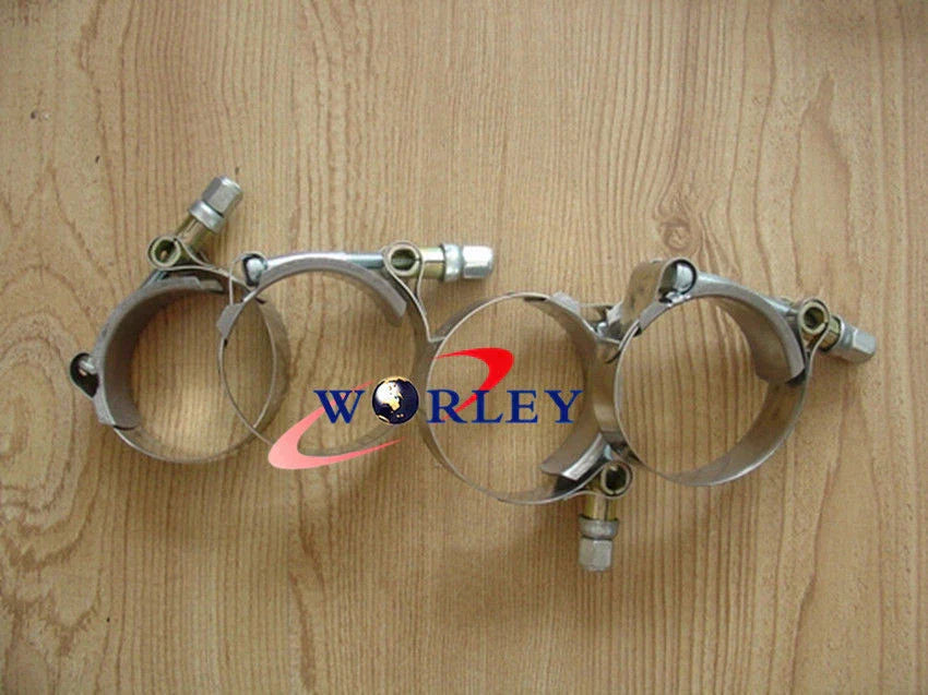 6 x 3 Inch Steel T-Bolt Silicone Hose Clamp for Car (79-87mm)