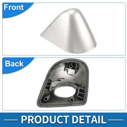 Front Right Side Washer Nozzle Cover Cap for BMW X5 Silver Tone
