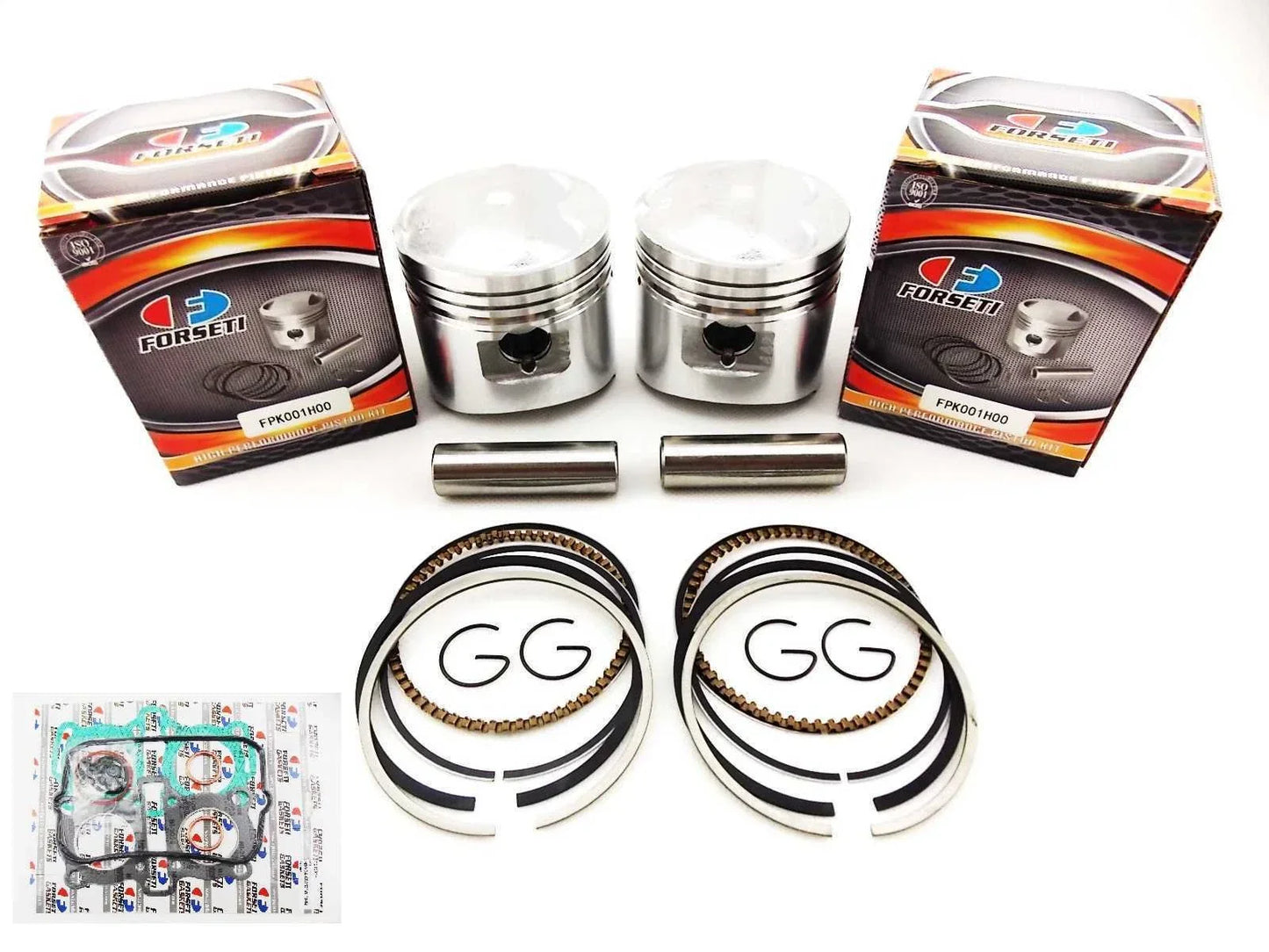 Top End Kit 62mm Piston Rings Gasket for Honda CB250T (1978-1979)