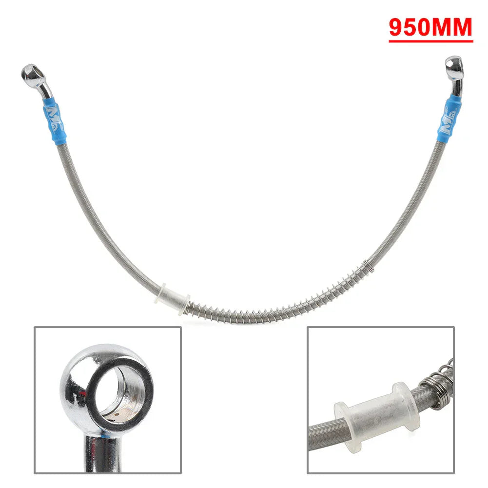 95cm Braided Steel Brake Clutch Oil Hose Line for Motorcycle