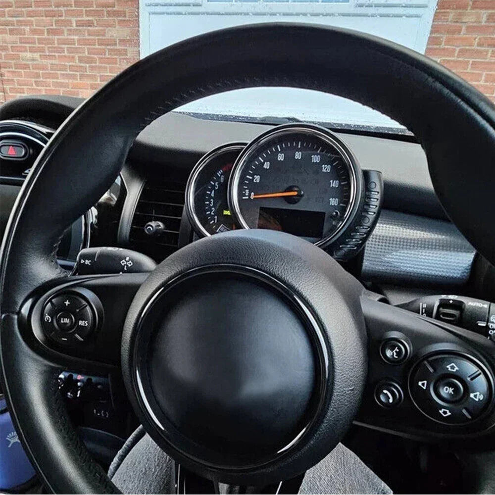 Car Steering Wheel Center Ring Cover Black for BMW MINI F54 F55 F56 F57 F60 (2014-2023)