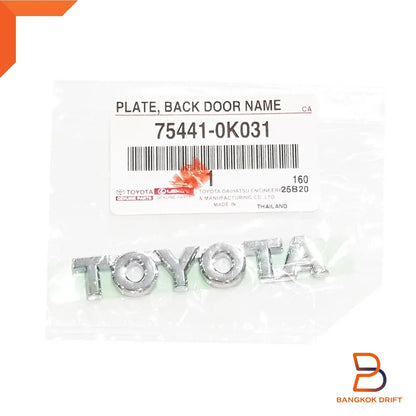Chrome Plate Back Door Emblem for Toyota Hilux Hiace Innova (2005-2023)